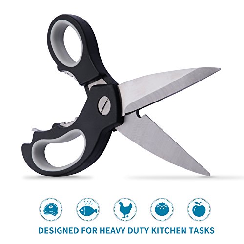 Kitchen Shears, Heavy Duty Utility Kitchen Scissors with Bottle Opener