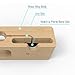 Stalion Universal Desktop Charging Dock and Cradle Holder Compatible with Apple Watch & iPhone X 6 6s 7 8 Plus (2in1)(Bamboo Wood)