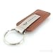 Subaru Black Leather Keychain
