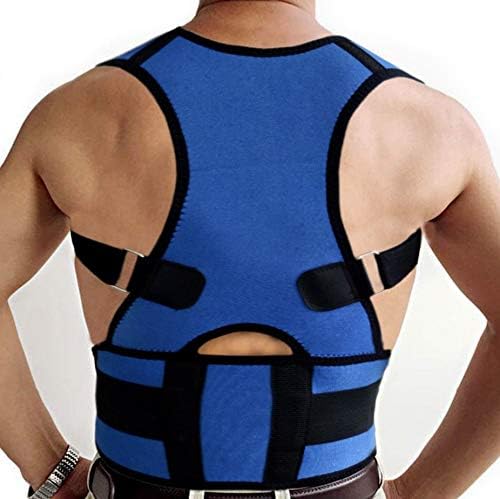 Posture Corrector Deluxe, Magnetic, Adjustable Straps, Neoprene, Four Colours (X-Large, Blue) - Image 5
