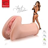 Male Pocket Masturbators Handheld Life Like Sexy Farrah's Vagina Pussy Ass Replica Toys Pocket Sleeve Strokers Massager for Men Adult Relax Pleasure Tool