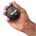 Valeo 1 Pound Textured Rubber Squeeze Ball With Comfortable Grip To Strengthen Hands, Wrists, And Forearm, VA4478BK, Black