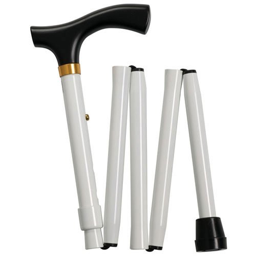 Folding Walking Stick White Amazon.co.uk Health & Personal Care