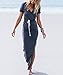 Young Maxi Dress, Women's Summer V Neck Maxi Long Dress for Vacation Hawaiian XL