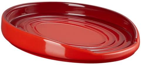 Le Creuset Stoneware Spoon Rest Cerise Oval 11.4x15.1x8.2 cm 43 g