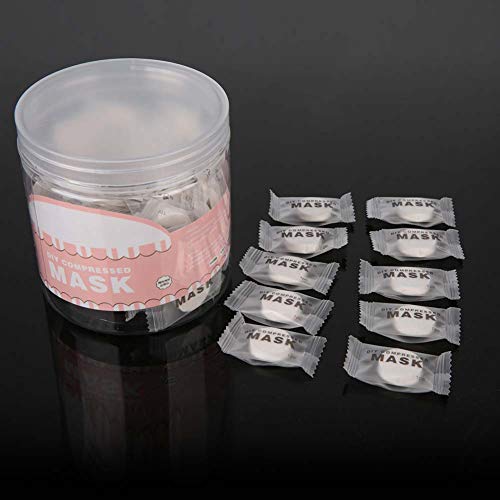 Facial Mask, 60pcs/bag Disposable Cotton Facial Mask, Compressed Face Mask Diy Facial Compressed Masque Mask Paper Face Skin Care Friendly Natural Cotton Mask for Women Lady Girls - Thumbnail 6