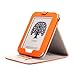 Barnes & Noble NOOK GlowLight Plus eReader Case - Mulbess Leather Case Cover with Kickstand and Elastic Hand Strap for NOOK GlowLight Plus Color Orange