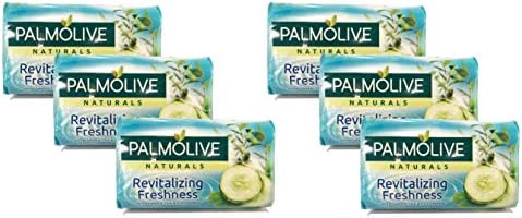 Palmolive Soap Bar Revitalizing Freshness with Green Tea & Cucumber (Pack of 6) 90 gr