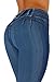 Diamante Style K064– Colombian Design, High Waist, Butt Lift, Levanta Cola, Skinny Jeans In Washed Blue Size 5