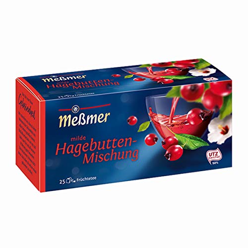 Meßmer Tee Milde Hagebuttenmischung Früchtetee Hibiskus 75 Gramm