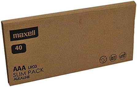 Maxell LR03 - Pack of 40 AAA alkaline batteries, gold color, x40, Pack de 40 pilas - Image 4