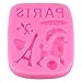 Mujiang Eiffel Tower Cake Decorating Molds Poodle Gum Pastry Paris Silicone Fondant Mold