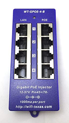 image for WiFi-Texas WT-GPOE-4B-24v30w Gigabit 4 Port Passive PoE Power over Eth