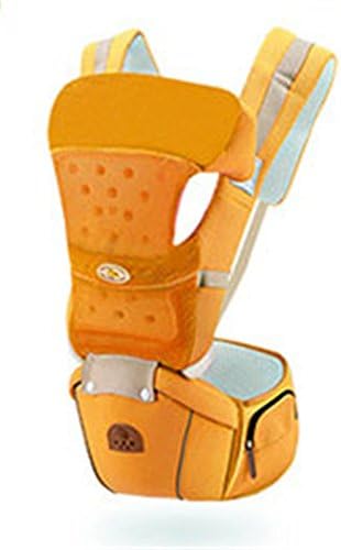Anti-skit U-shaped Hipseat Baby Carrier,squirrelbaby(orange breathable )