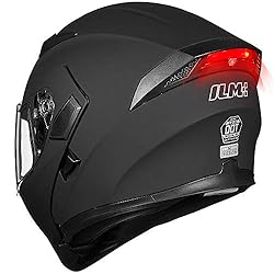 ILM Motorcycle Dual Visor Flip up Modular Full Face