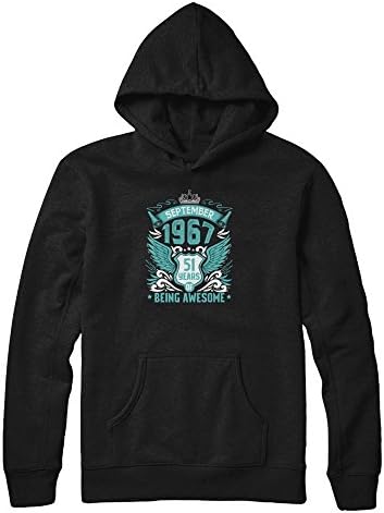 Great Family Store September 1967 51 Years Of Being Awesome Birthday 2018 T-Shirts Women Gildan Pullover Hoodie Black 2XL