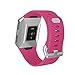 aczer-Y Fitbit Ionic Sport Band Accessories Watchbands, 15 Color Classic Replacement TPU Watch Band with Stainless Buckle for Fitbit Ionic Smartwatch Large Small (No Tracker))