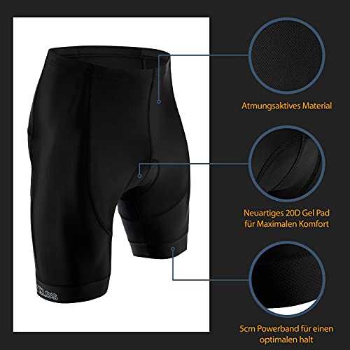 Xyklos® Fietsbroek voor heren, fietsbroek voor optimaal rijplezier, fietsbroek met perfecte pasvorm, pijn door onze… - Image 3