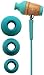 Symphonized Kids Volume Limited Premium Wood in-Ear Noise-isolating Headphones, Earbuds, Earphones with Mic (Seafoam Green)