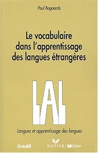Le Vocabulaire Dans L Apprentissage Des Langues Babelio