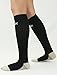 MDSOX Graduated Compression Socks for Men & Women 20-30 mmHg (Black, XL) Best Stockings for Nurses, Travel, Running, Maternity Pregnancy, Varicose Veins, Medical, Blood Circulation, Leg Recovery