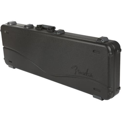 Fender Deluxe Molded ABS Left-Handed P/J Bass Guitar Case Black Gray/Silver