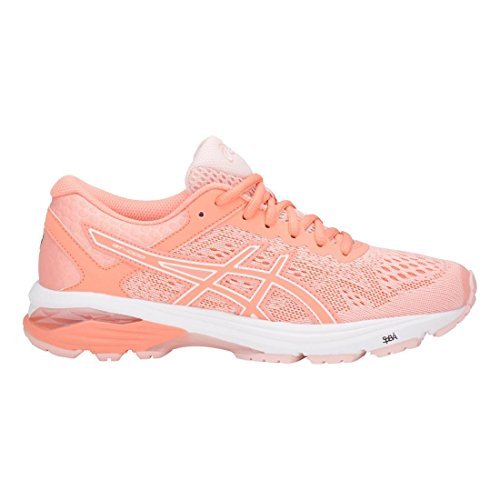 ASICS Women's GT-1000 6 Seashell Pink/Begonia Pink/White 12 B US