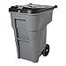 Rubbermaid Commercial Products BRUTE Confidential Document Rollout Waste/Utility Container, 95-gallon, Gray (FG9W1188GRAY)