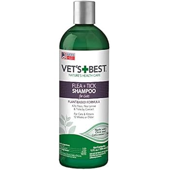 Amazon.com : Vet's Best Waterless Cat Bath  No Rinse Waterless Dry Shampoo for Cats  Natural 