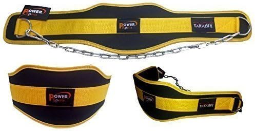 Skates sports Dipping Belt Body Building Weight Lifting Dips and Pull ups with Long 36 Inches Chain Ideal Pull Up Dip Belt Chin Up Belt Premier for Men Women (Cobra Black)