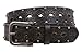 Snap on Studded Vintage Embossed Jean belt, Black | S/M - 32
