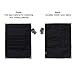 OneTigris Tactical Military Patch Holder Board Hook & Loop Patch Panel (Black - with MOLLE Webbing & Pockets)