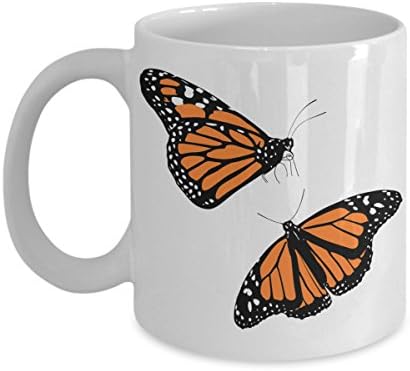 Butterfly Coffee Mug - Orange Monarchs