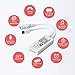 WiFi RGB Smart LED Strip Light Controller, DC12-24V 6A SMD 5050 3528 5630 LED Controller with Remote, Smartphone App Control, Compatible with Alexa & Google Home