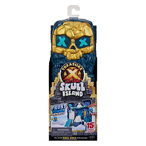 TREASURE X Lost Lands Skull Island Frost Tower Micro Playset, 15 Levels