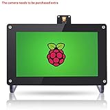 Raspberry Pi 7 Inch Monitor HDMI - SunFounder 7" 1024×600 HD LCD Display Screen Built in Speaker for Raspberry Pi 3 Model B+ 3B 2B B+ with RPi Case Holder
