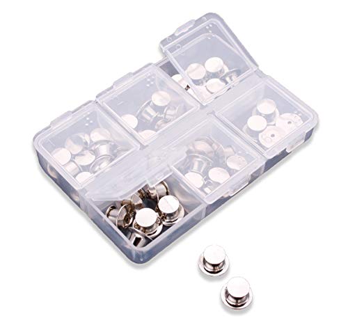 Pin Locks (42 Count) Pin Keepers - Spring Loaded Pinkeepers with Storage Case - Biker Pin Locks- Disney Pin Locks - Veteran Owned Company