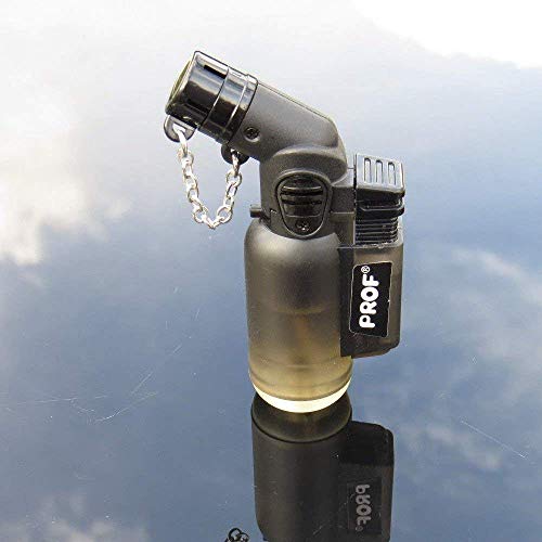 Prof Angled Neck, Blowtorch, Windproof, Electronic, Refillable, Jet