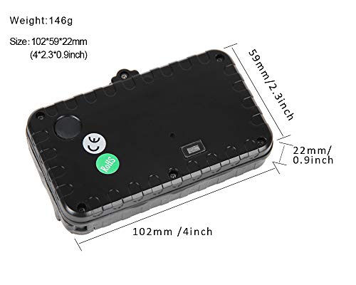 KingNeed Mini Magnet Portable Real-time GPS Tracker/ IPX7 Waterproof/ 90 Days Working Day in Sleep Mode/Geo-Fence/GSM Home Alarm/for Personal and Car Vehicles - Thumbnail 6