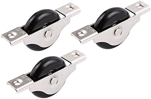 Sellify Doors Window 40mm Dia Wheel Single Nylon Sliding Roller Pulley 3pcs