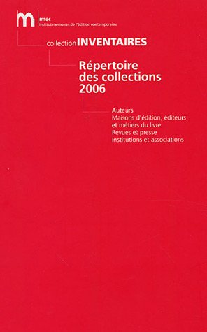 Répertoire des collections 2006