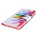 Tutuwen Magnetic PU Leather Wallet Flip Stand Case for iPhone 6 (4.7-Inch) / iPhone Air - Colorful Flower