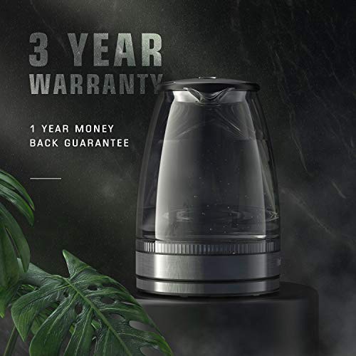 HadinEEon Electric Kettle 1.7L Glass Electric Tea Kettle (BPA Free