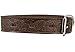 Genuine Tooled Leather Dog Collar Hunting Pattern Brown 3 Sizes (Neck Circumf: 13