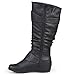 Brinley Co Women's Hilton Slouch Boot, Black, 10 M US