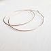 Thin Rose Gold Filled Hoop Earrings