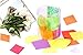 1inch Tissue Paper Squares, 30 Assorted Colors Rainbow Tissue Mosaic Squares for Arts Craft DIY Scrapbooking Scrunch Art Classroom Activities (3000Pcs)