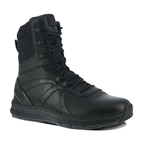 Reebok Rb8444 Mens Guide Tactical 8 Side Zip Black Boots W Promo Bag Military Tactical Men Tccmw 
