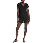 N Natori Women's Soothe Sleeve Short Set Length 25" Inseam 5"