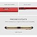 iPhone X Case, iPhone 10 case RANVOO 3 in 1 Slim Hard Thin Stylish Case Matte Surface with Electroplate Frame Cover, Chrome Gold and Red